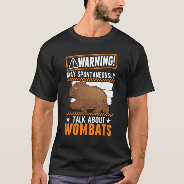 Camiseta Que Espontaneamente Fale Sobre Wombats (Frente)