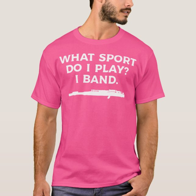 Camiseta Que Esporte Eu Toco, Eu Banda Flutista Flauta (Frente)