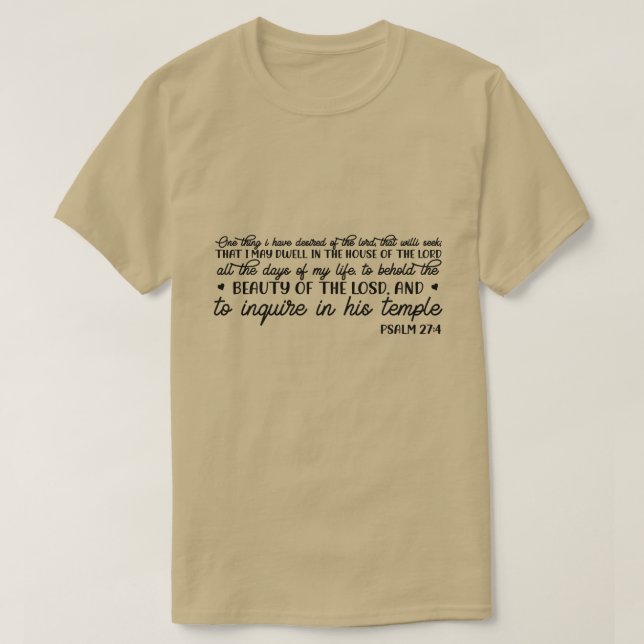 Camiseta que eu posso morar na casa do senhor. (Frente do Design)