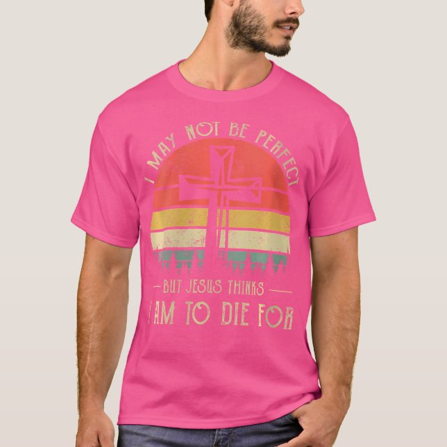 Camiseta Que eu posso não ser religioso cristão perfeito (Frente)
