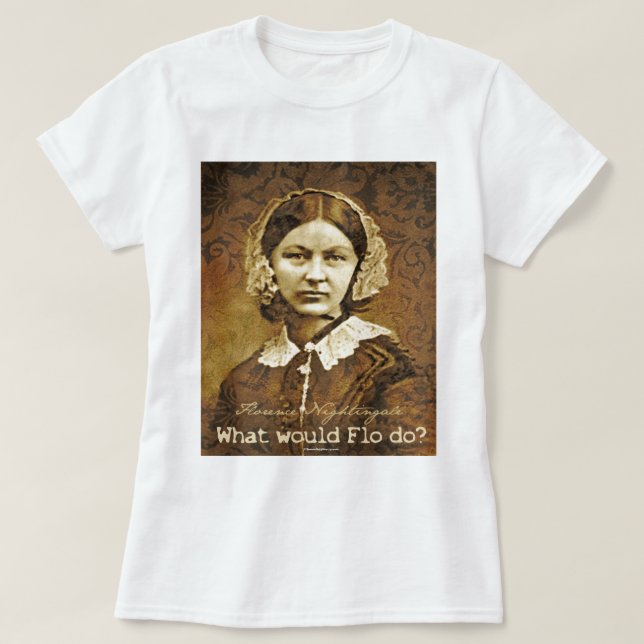 Camiseta Que Florence Nightingale faria? (Frente do Design)