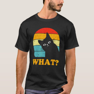 Camiseta Que Gato Curioso - Por do Sol Divertido Vintage Le