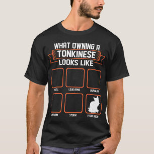Camiseta Que gato possuindo de Tonkinese olha como a