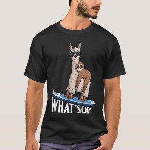 Camiseta QUE Hipster SUP Llama e Llama estão a remar