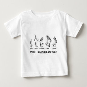 Camiseta Que Hominoid são você? (Esqueletos Hominid)