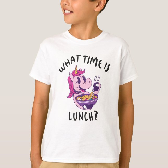 Camiseta Que horas é o almoço (Frente)