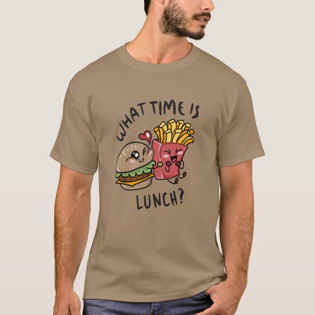 Camiseta Que horas é o almoço (Frente)