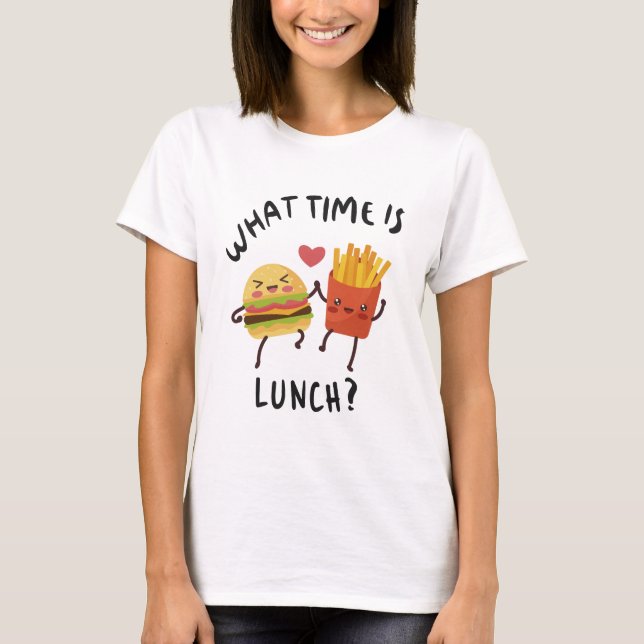 Camiseta Que horas é o almoço (Frente)