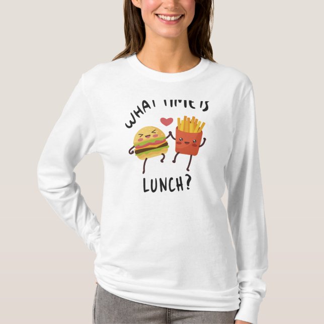Camiseta Que horas é o almoço (Frente)