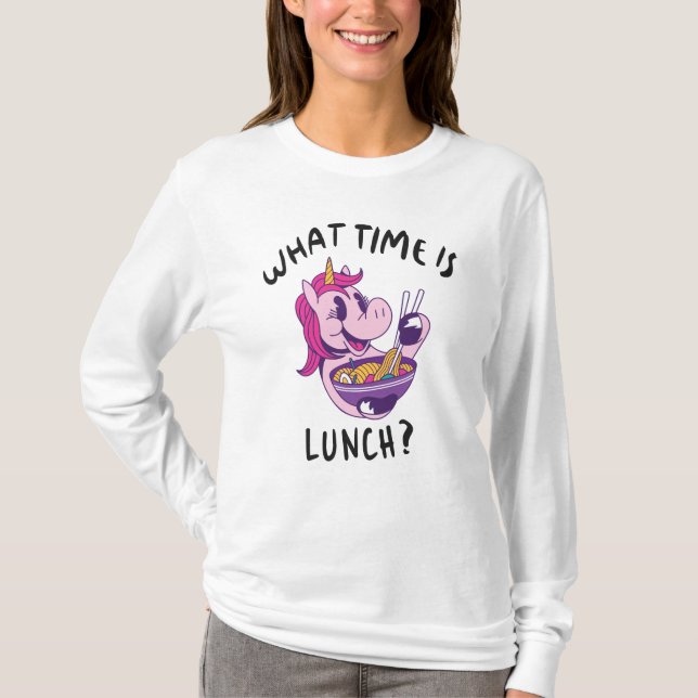 Camiseta Que horas é o almoço (Frente)
