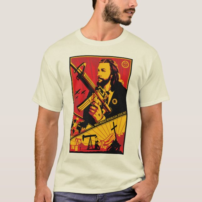 Camiseta Que Jesus republicano faria? (Frente)