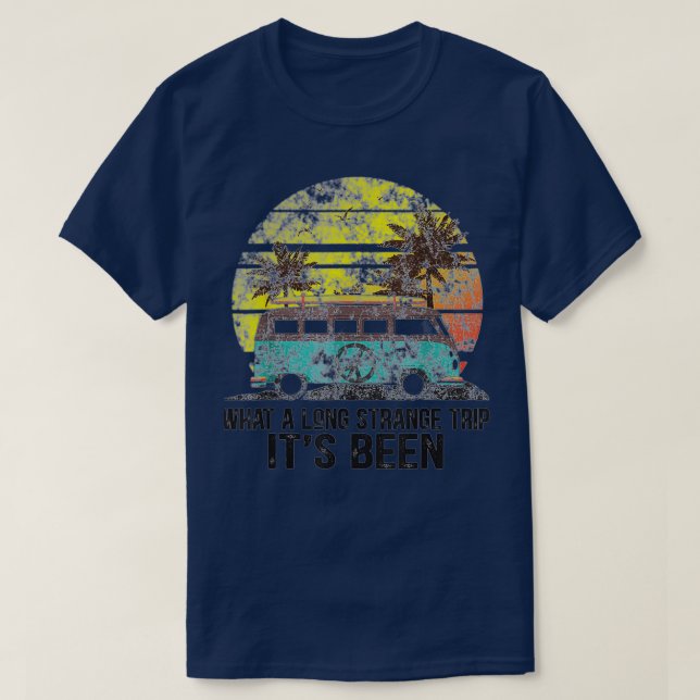 Camiseta Que Longa Viagem Estranha Foi Hippie Gift Hipp (Frente do Design)