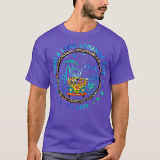 Camiseta Que longa viagem estranha Itx27s foi Hippie PeaceT
