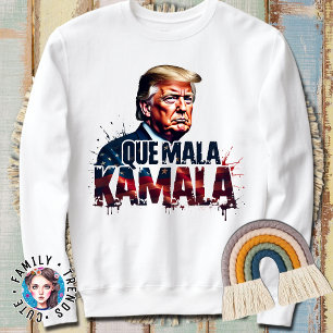 CAMISETA QUE MALA KAMALA TRUMP FUNNY DIZ 2024