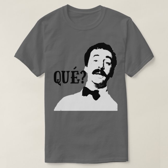 Camiseta Que Manuel Fawlty Towers Cita Gráfico (Frente do Design)