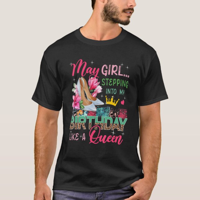Camiseta Que Menina Se Envolvendo Como Rainha Floral High H (Frente)