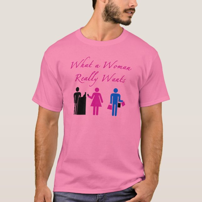 Camiseta Que mulher quer (Frente)