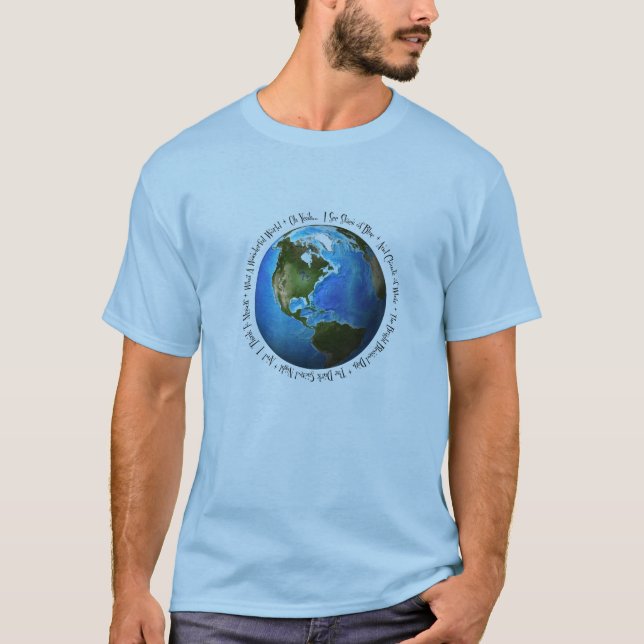 Camiseta Que mundo maravilhoso (Frente)