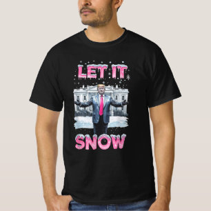 Camiseta Que Neve Acalme A Casa Branca Fresca Vibes Inverno