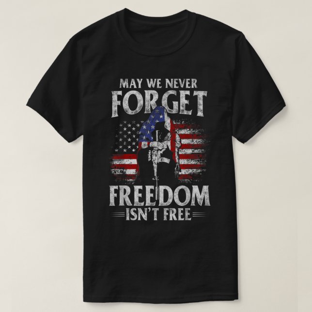 Camiseta Que nunca esqueçamos que a liberdade não é a liber (Frente do Design)
