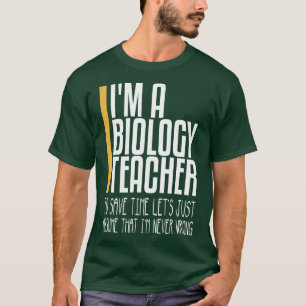 Camiseta que nunca foi errado professor de biologia