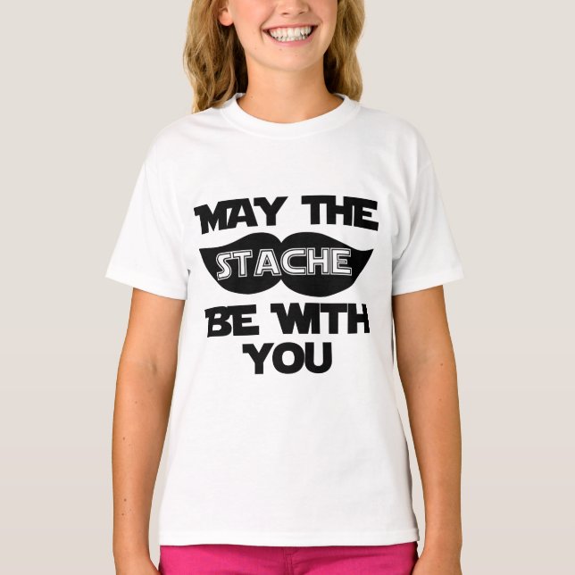 Camiseta Que o bigode esteja com você (Frente)