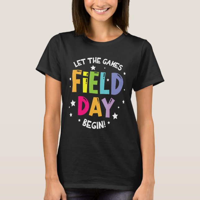Camiseta Que o campo dos jogos comece com o professor (Frente)