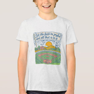 Camiseta Que O Campo Seja Joyful Engraçado Dia De Jogo De B