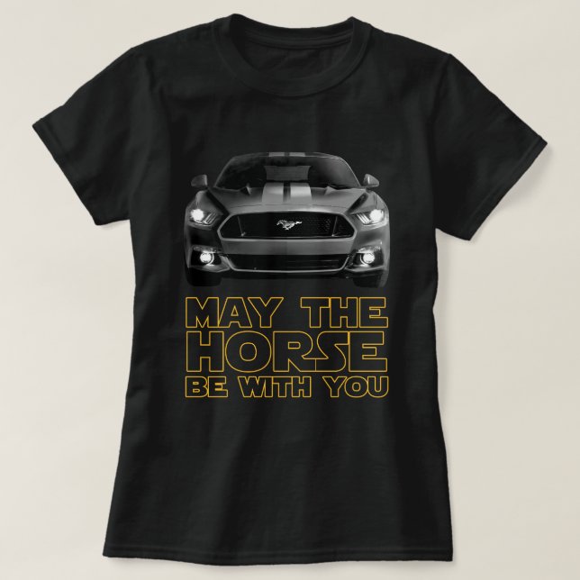 Camiseta Que o cavalo esteja com você 2 (Frente do Design)