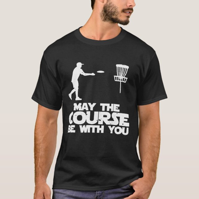 Camiseta Que O Curso Esteja Com Você, Golf De Disco (Frente)
