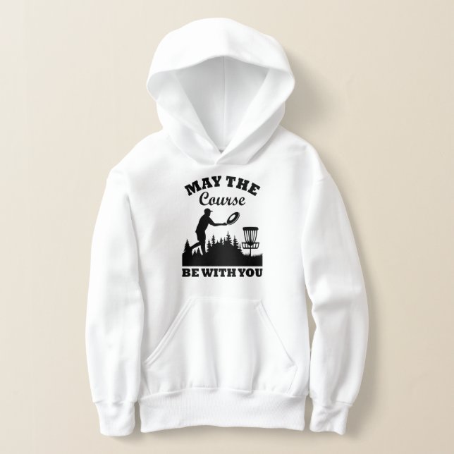Camiseta Que o curso esteja com você, Golf Disco Engraçado (Postura )