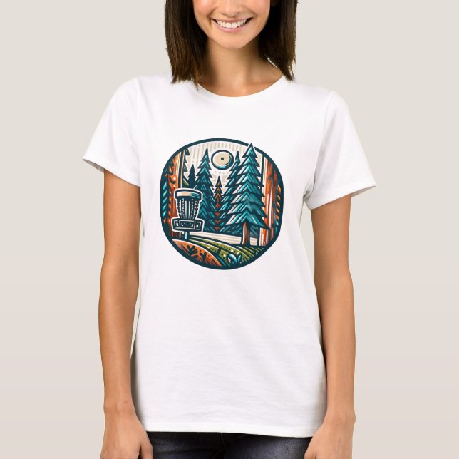 Camiseta Que o curso esteja com você, golfe de disco (Frente)