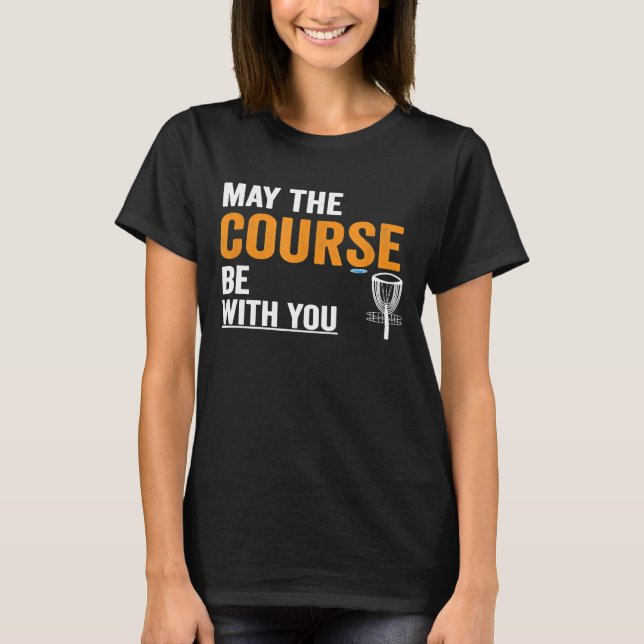 Camiseta Que O Curso Esteja Com Você Golfe De Golfe (Frente)