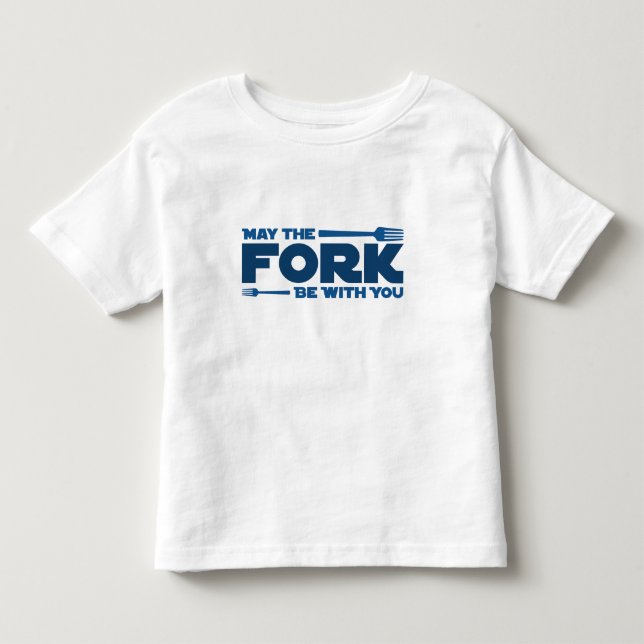 Camiseta Que o garfo esteja com você (Frente)