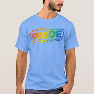 Camiseta Que o orgulho esteja com você presente arco-íris L