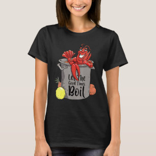 Camiseta Que Os Bons Tempos Enrolem Lagostas Feram Mardi Gr