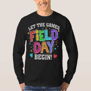 Camiseta Que Os Jogos Comecem No Campo Crianças Meninas Tea