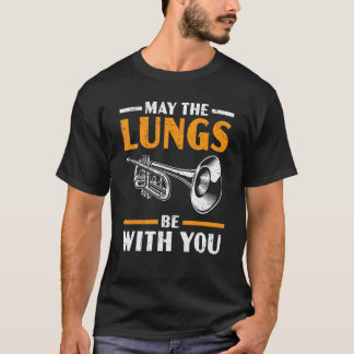 Camiseta Que Os Pulmões Estejam Com O Seu Músico Jogador De