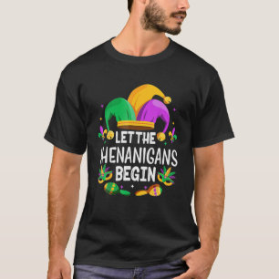 Camiseta Que Os Shenanigans Comecem A Mardi Gras