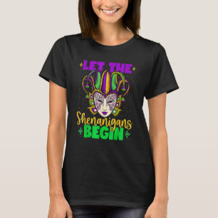 Camiseta Que Os Shenanigans Comecem A Mascarar As Mulheres
