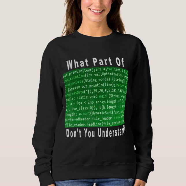 Camiseta Que parte de você não entende de programação Chá (Frente)