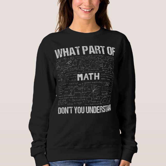 Camiseta Que parte de você não entende matemática? (Frente)