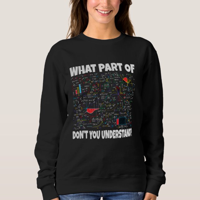 Camiseta Que parte de você não entende matemática engraçado (Frente)