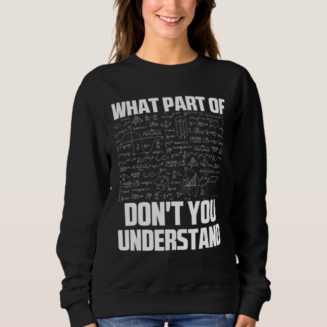 Camiseta Que parte de você não entende matemática sarcástic (Frente)