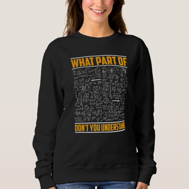 Camiseta Que parte de você não entende o professor de matem (Frente)