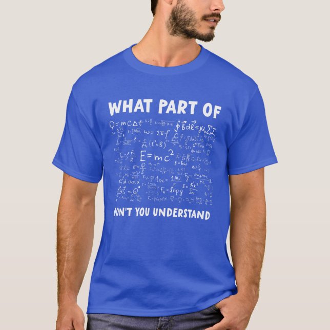 Camiseta Que parte de você não entende Piada de Matemática  (Frente)