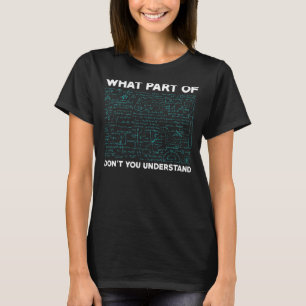 Camiseta Que parte de você não entende professor de matemát