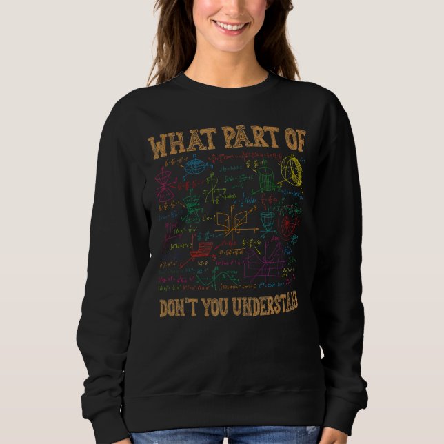 Camiseta Que parte de você não entende professor de matemát (Frente)