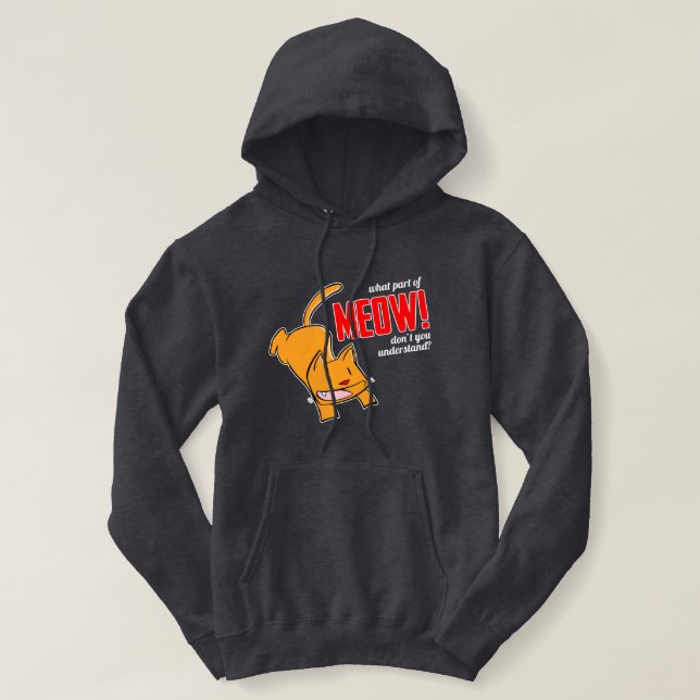Camiseta Que parte do meow você não entende? (Frente do Design)