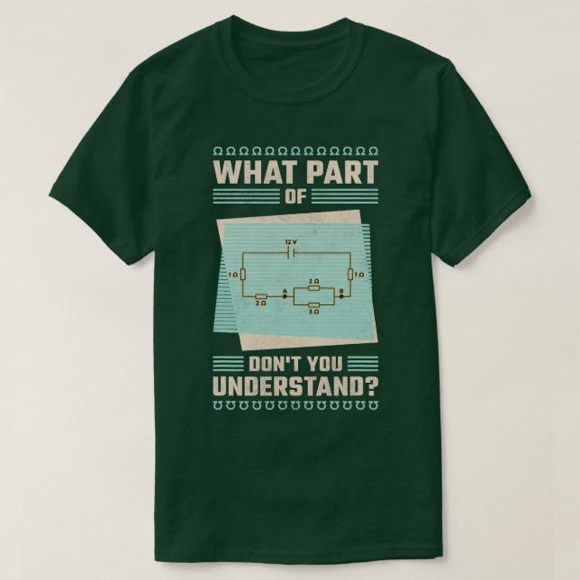 Camiseta Que Parte Você Entende Da Eletriciangirl? (Frente do Design)
